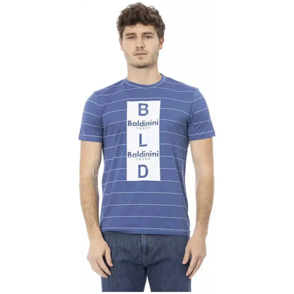 Baldinini Trend Blue Cotton Men T-Shirt
