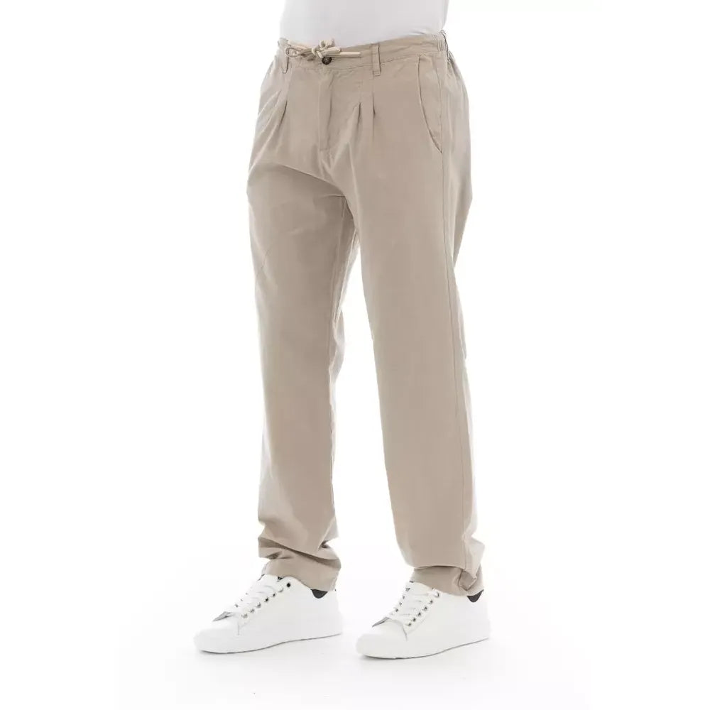 Baldinini Trend Beige Cotton Men Chino Pants