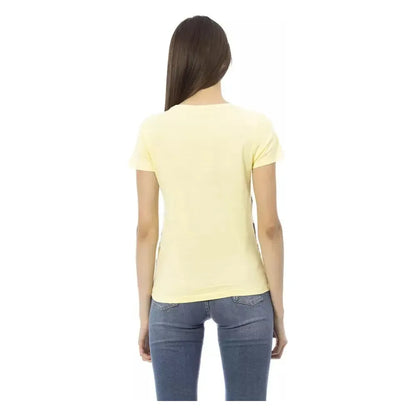 Trussardi Action Yellow Cotton Women T-Shirt