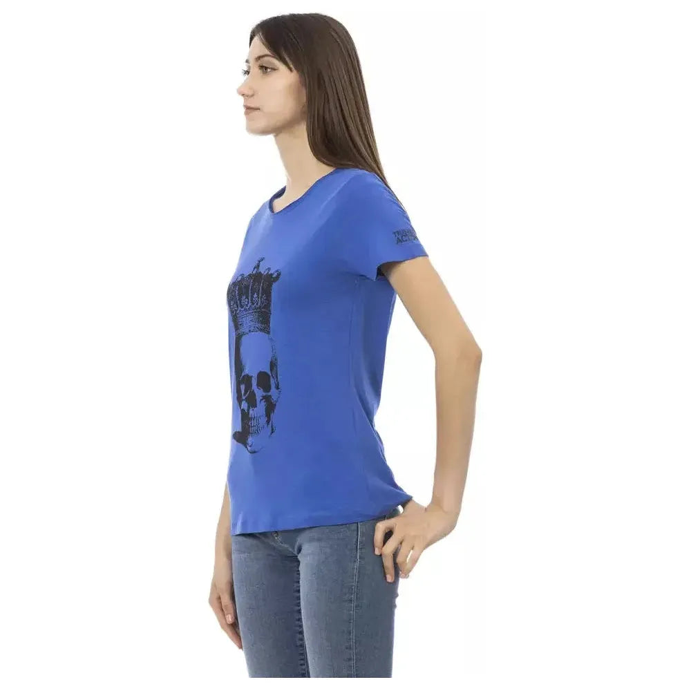 Trussardi Action Blue Cotton Women T-Shirt