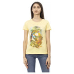 Trussardi Action "Yellow Cotton Women T-Shirt" TR-23050-XL