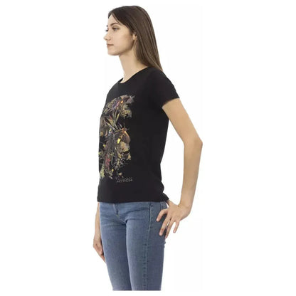 Trussardi Action Black Cotton Women T-Shirt