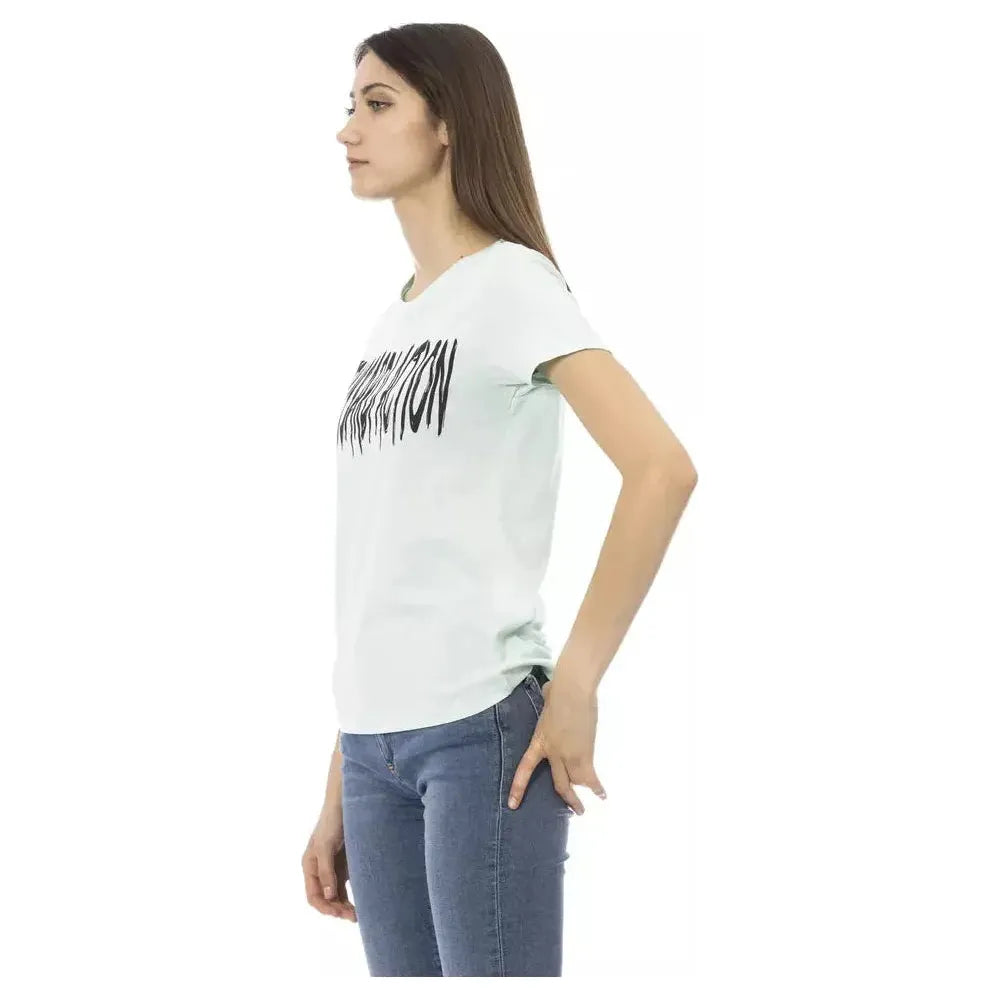 Trussardi Action Light Blue Cotton T-Shirt