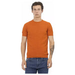 Baldinini Trend Orange Cotton Men Sweater BA-22908-XXL