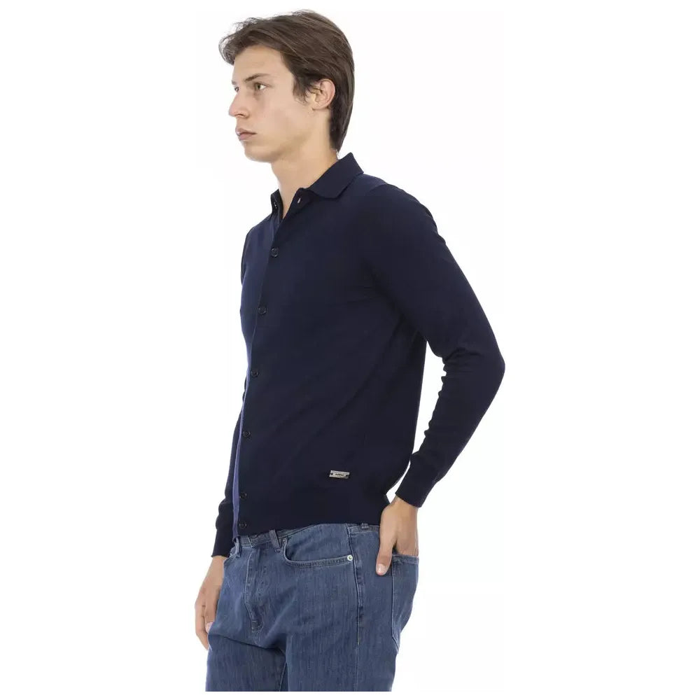 Baldinini Trend Blue Cotton Shirt
