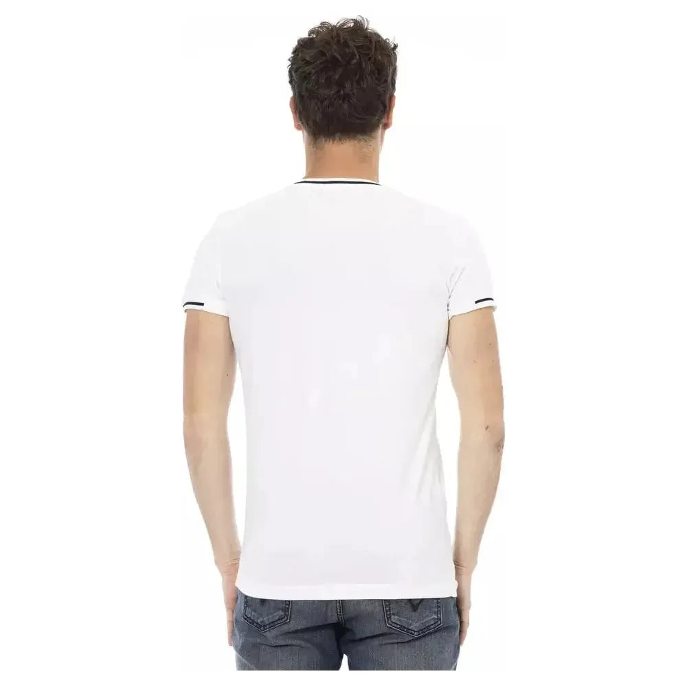 Trussardi Action White Cotton Men T-Shirt