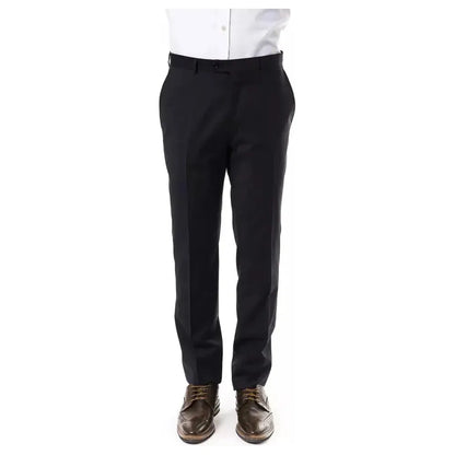 Uominitaliani Gray Wool Men's Suit Pant