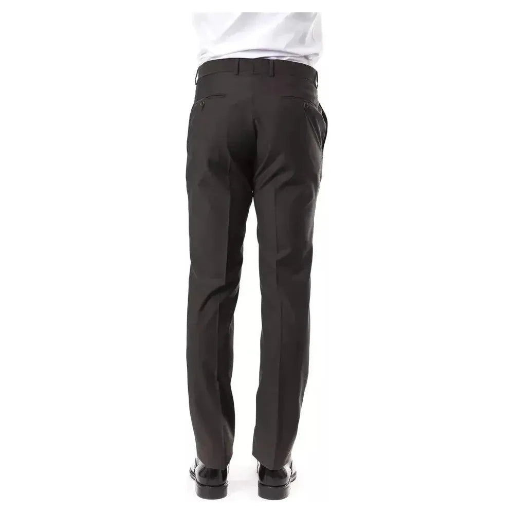Uominitaliani Gray Wool Men's Suit Pant