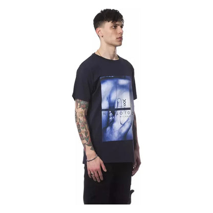 Nicolo Tonetto Blue Cotton Men's T-Shirt
