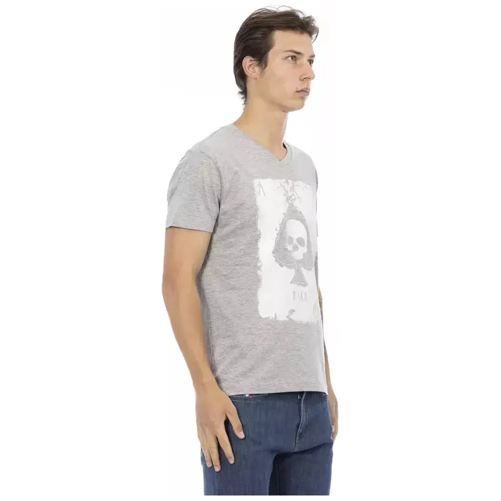 Trussardi Action Gray Cotton Men's T-Shirt