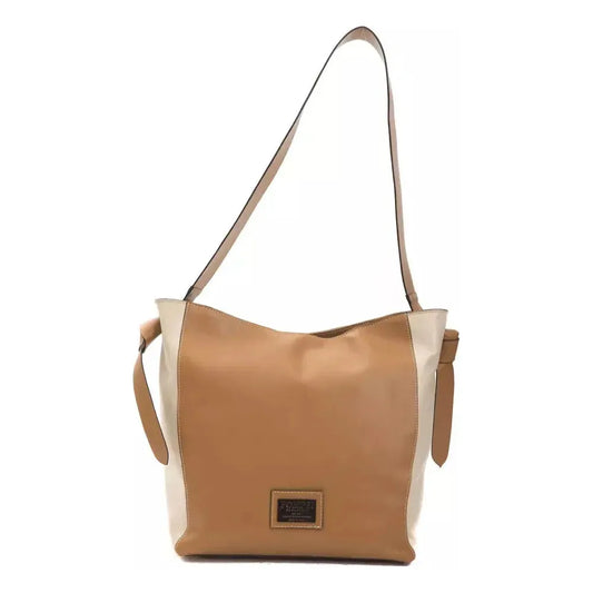 Pompei Donatella Brown Leather Women Shoulder Bag PO-5841