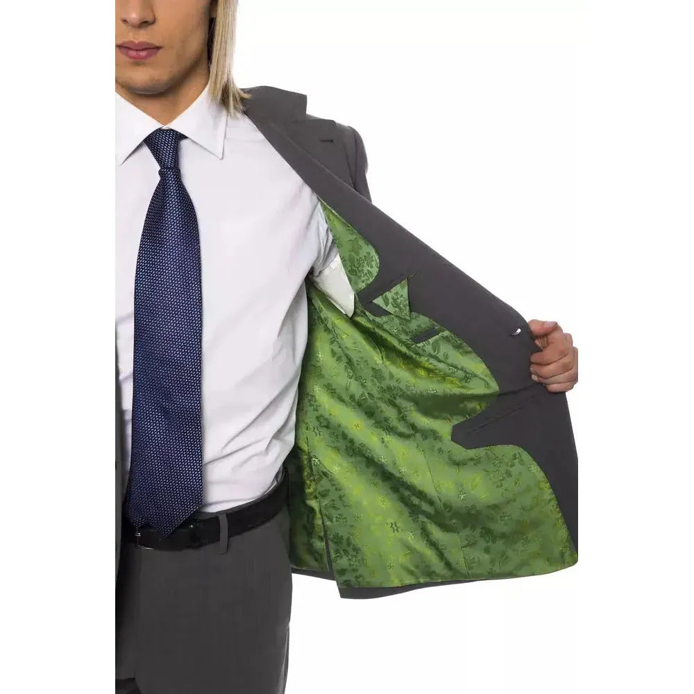 Billionaire Italian Couture Gray Wool Suits & Blazer