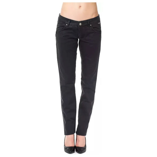 Ungaro Fever Blue Cotton Women's Pant