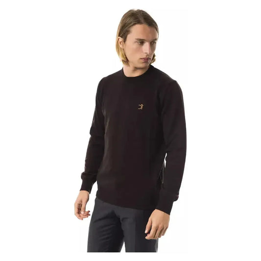 Uominitaliani Brown Merino Wool Men Sweater UO-7815-S