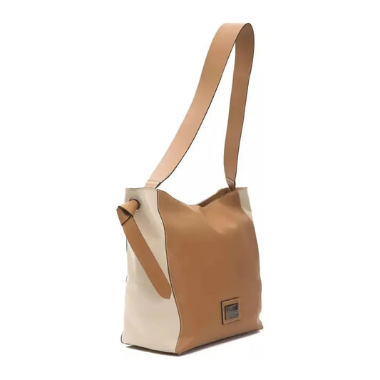 Pompei Donatella Brown Leather Women Shoulder Bag PO-5841