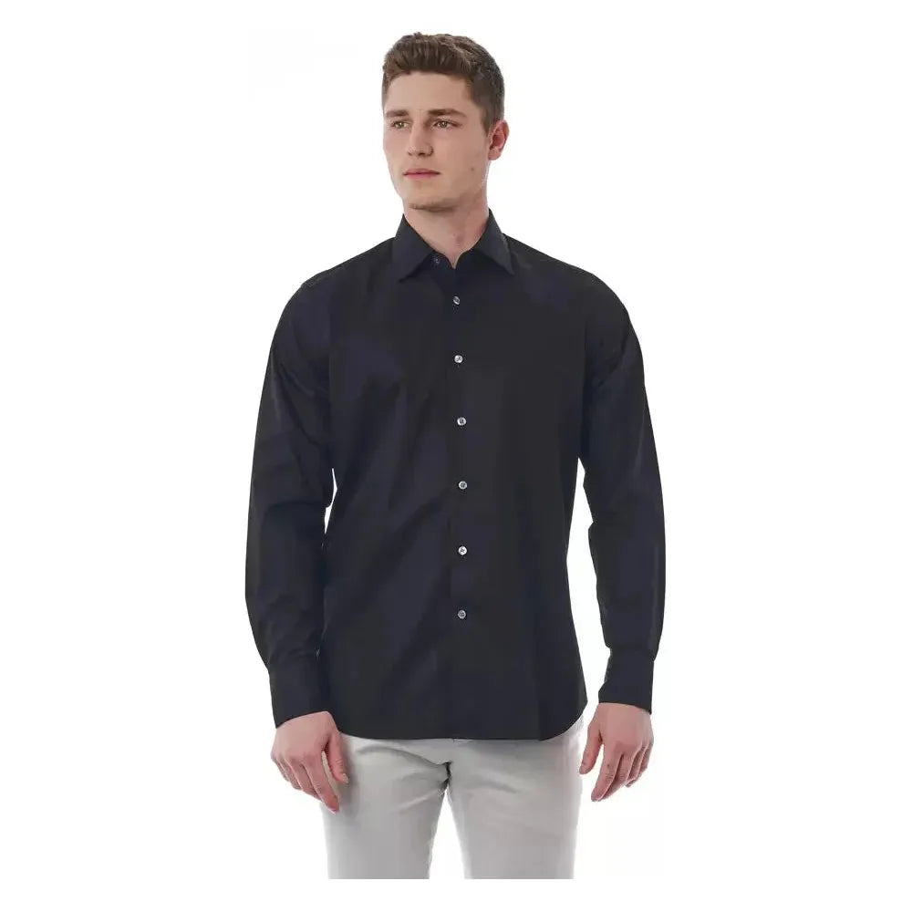 Bagutta Black Cotton Shirt