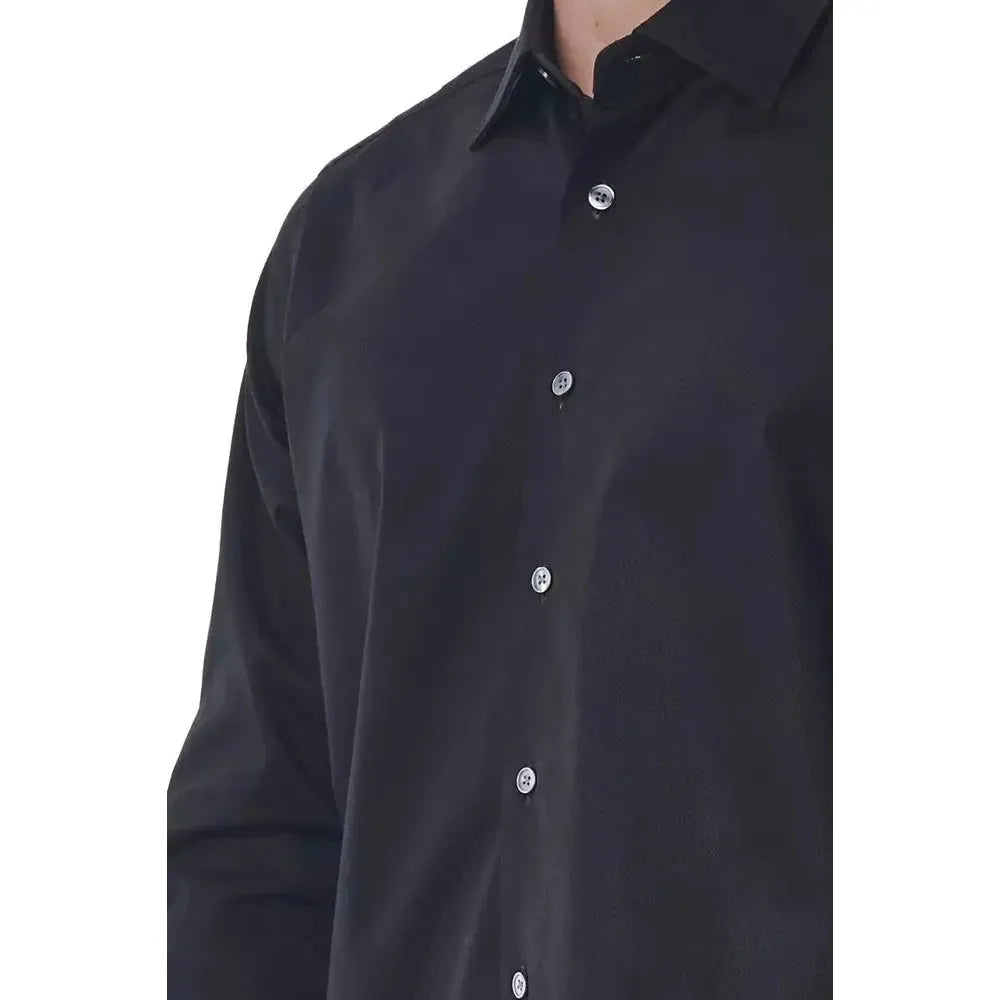 Bagutta Black Cotton Shirt