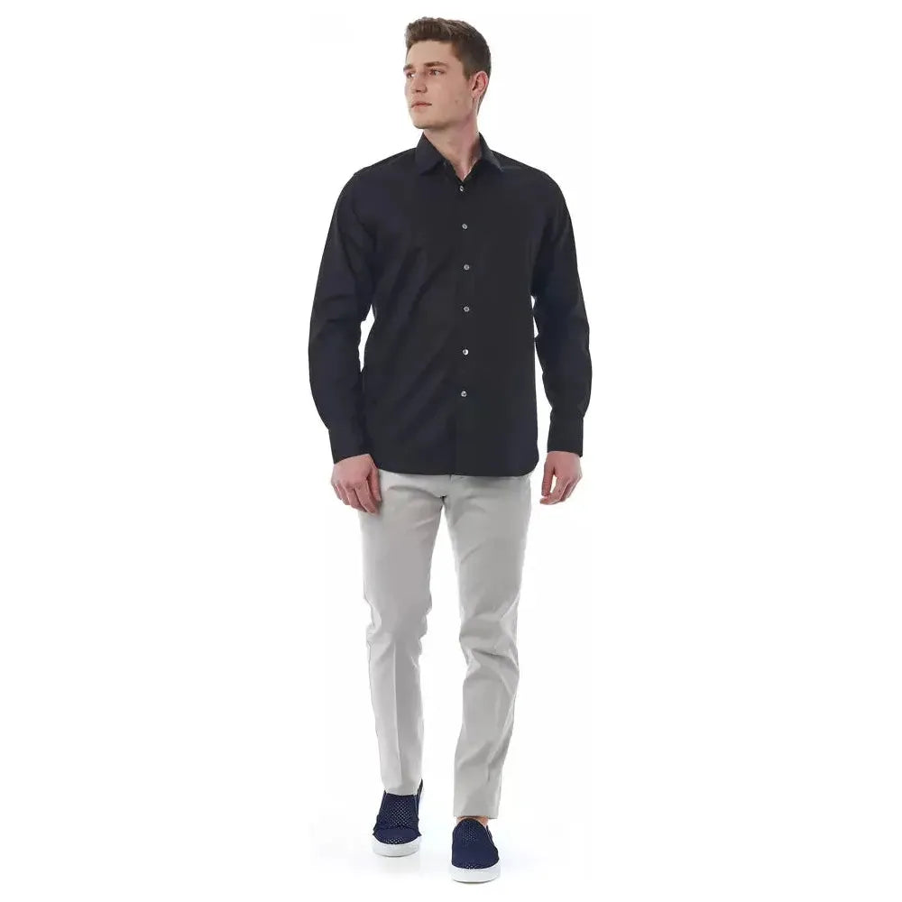 Bagutta Black Cotton Shirt
