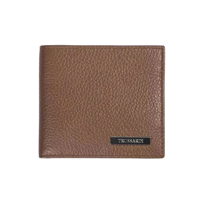 Trussardi Brown Leather Men Wallet
