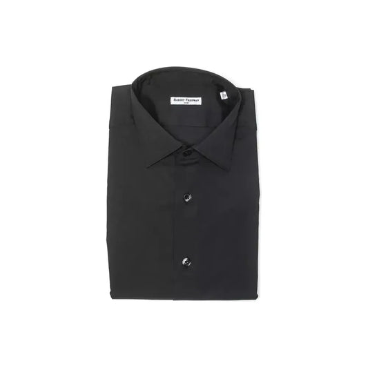 Robert Friedman Gray Cotton Men Shirt