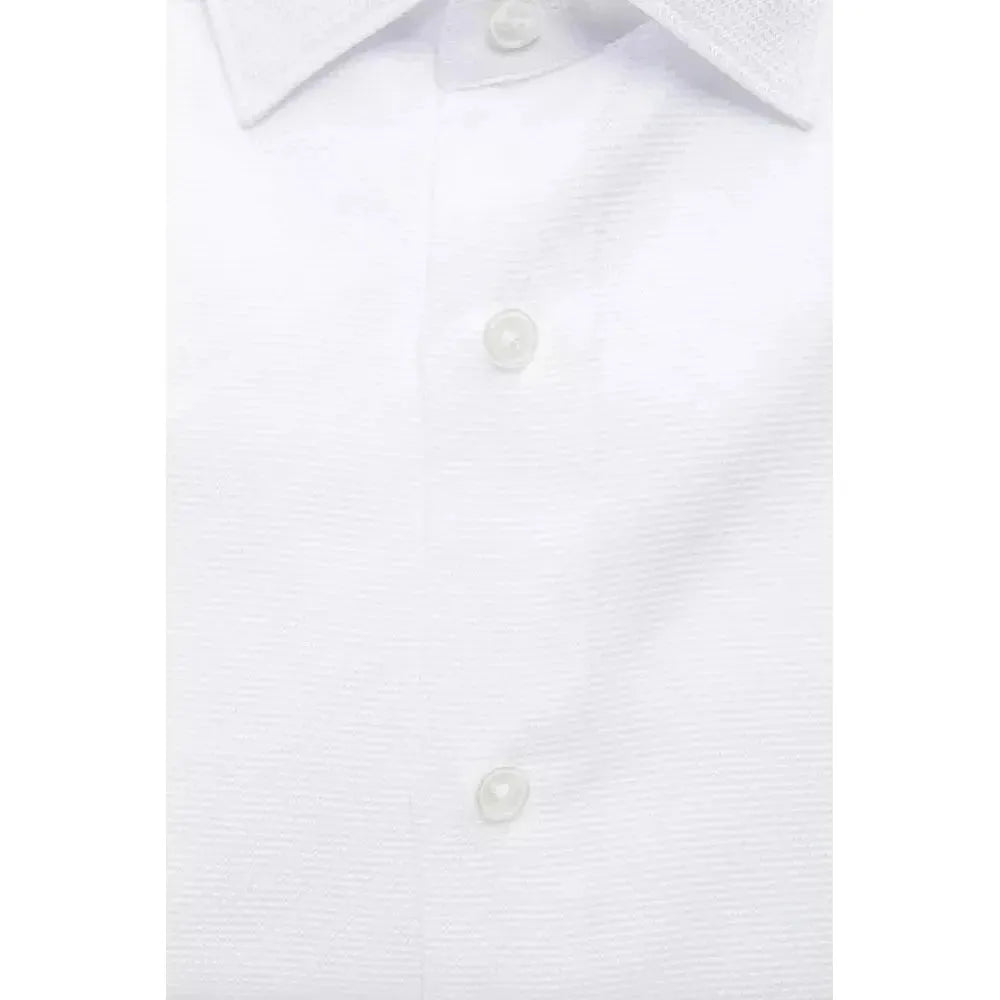 Robert Friedman White Cotton Men's Shirt