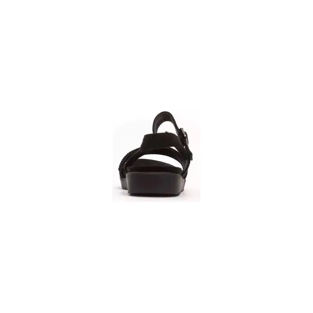 Péché Originel Black Textile Women Sandal