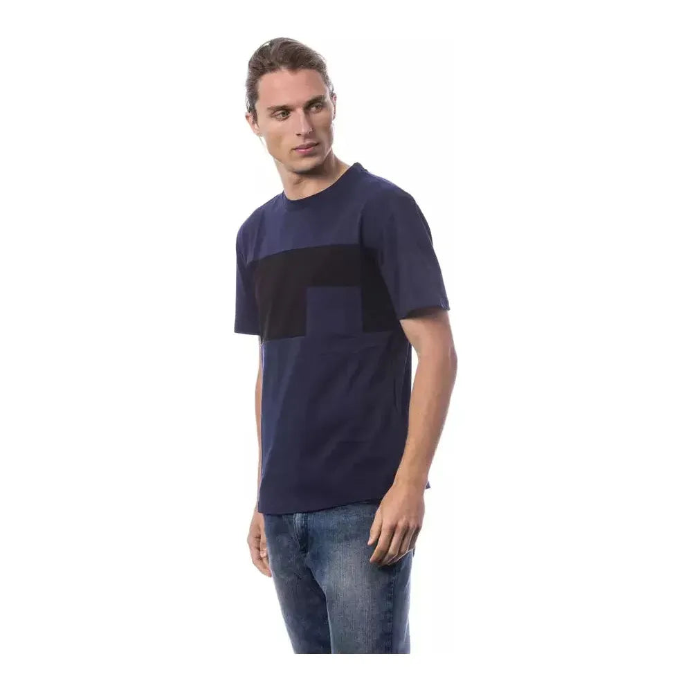 Verri Blue Cotton Men T-Shirt