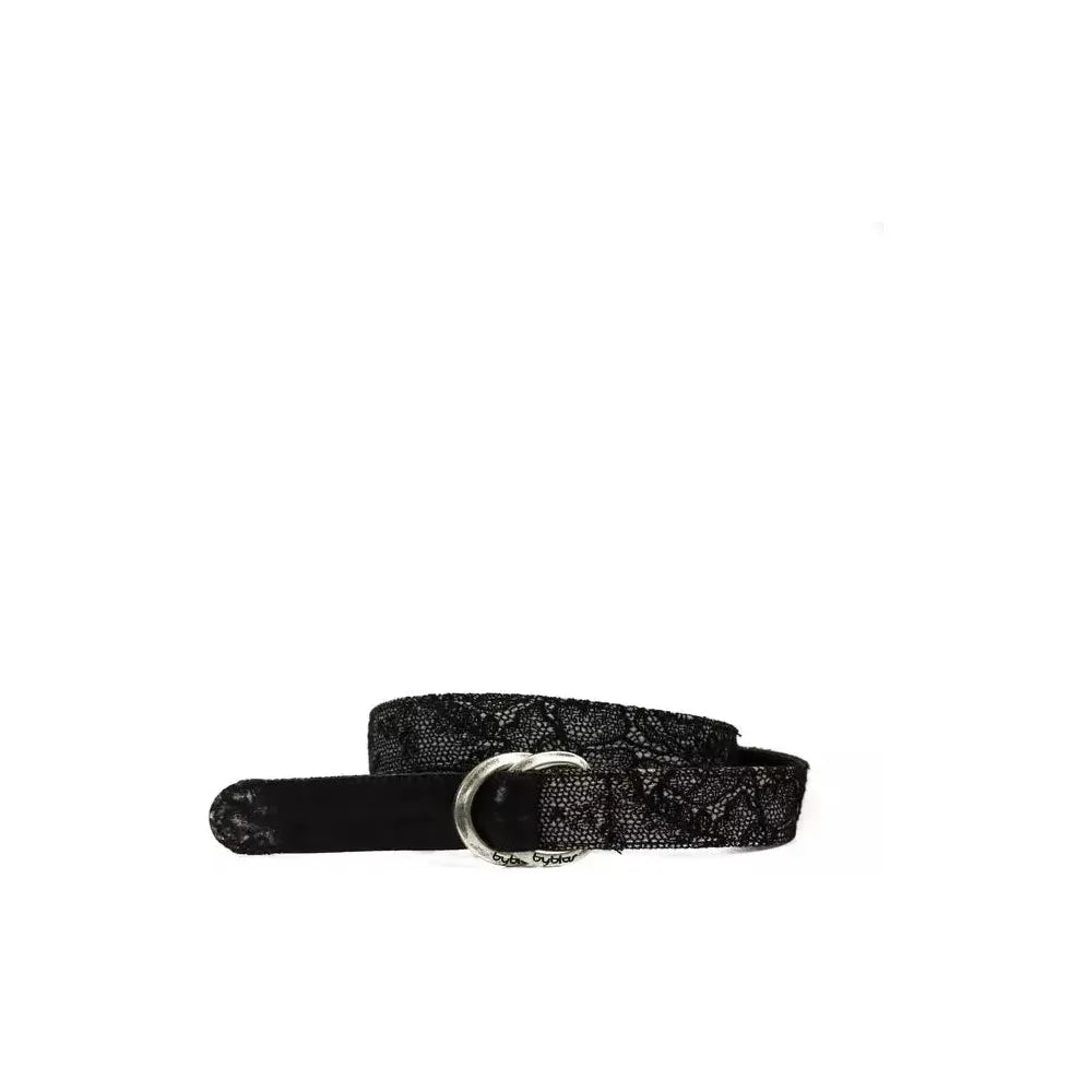 BYBLOS Black Wool Women Belt BY-17691-UNI