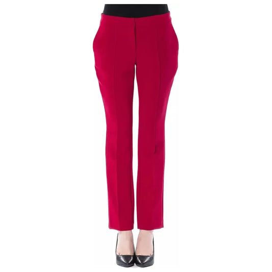 BYBLOS Fuchsia Polyester Women Pant BY-17648-IT42|M