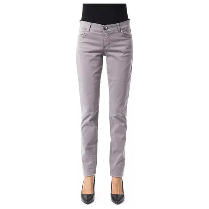 BYBLOS Gray Cotton Women's Pant