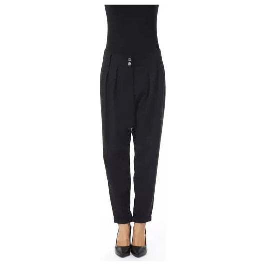 BYBLOS Black Polyester Women Pant BY-17629-IT44|L
