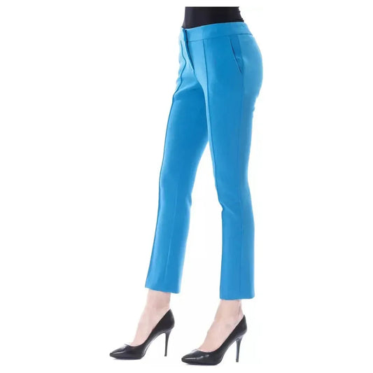 BYBLOS Light Blue Polyester Women Pant BY-17641-IT38 | XS