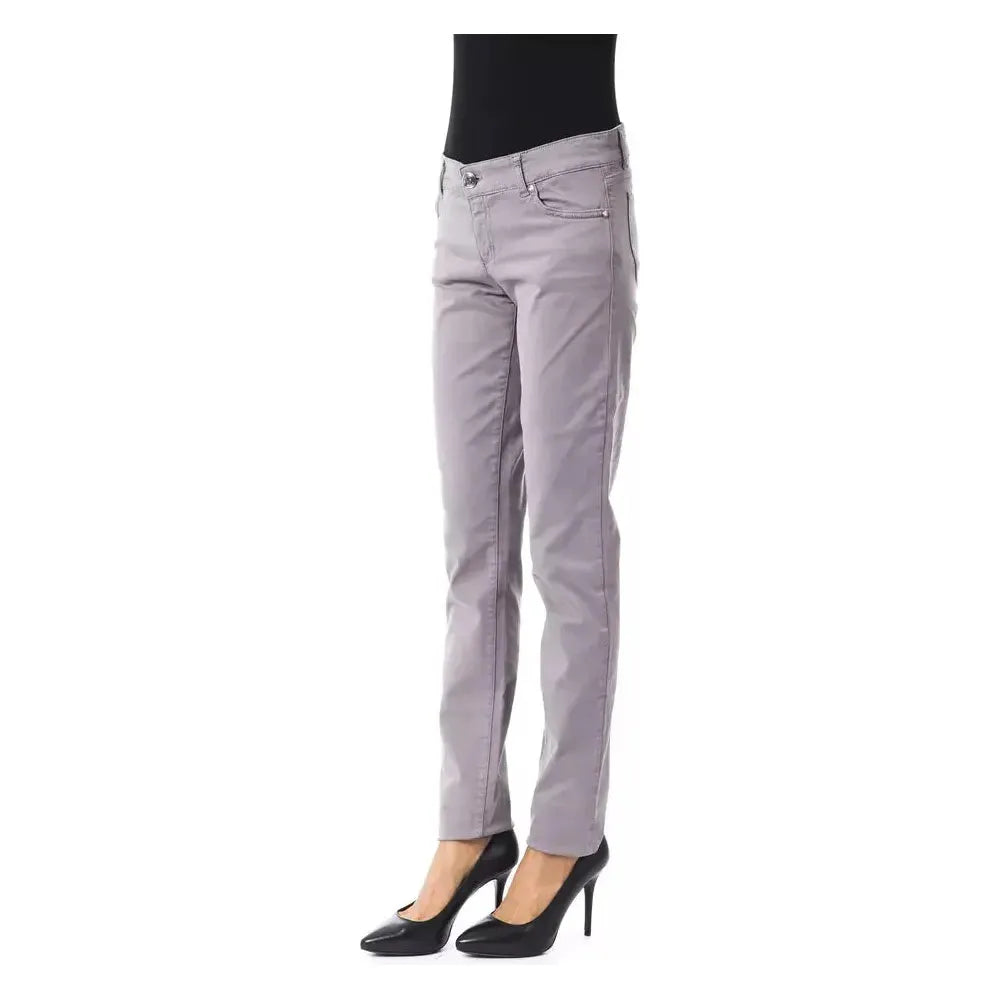 BYBLOS Gray Cotton Women's Pant