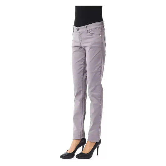 BYBLOS Gray Cotton Women Pants BY-17633-W30