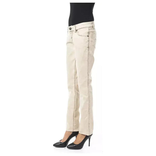 BYBLOS Beige Cotton Women Jeans BY-17636-W26
