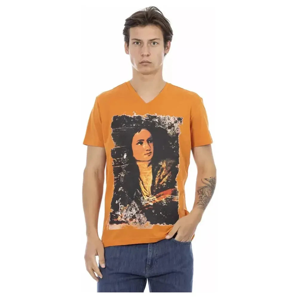 Trussardi Action Orange Cotton T-Shirt