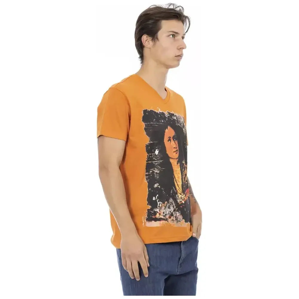 Trussardi Action Orange Cotton T-Shirt