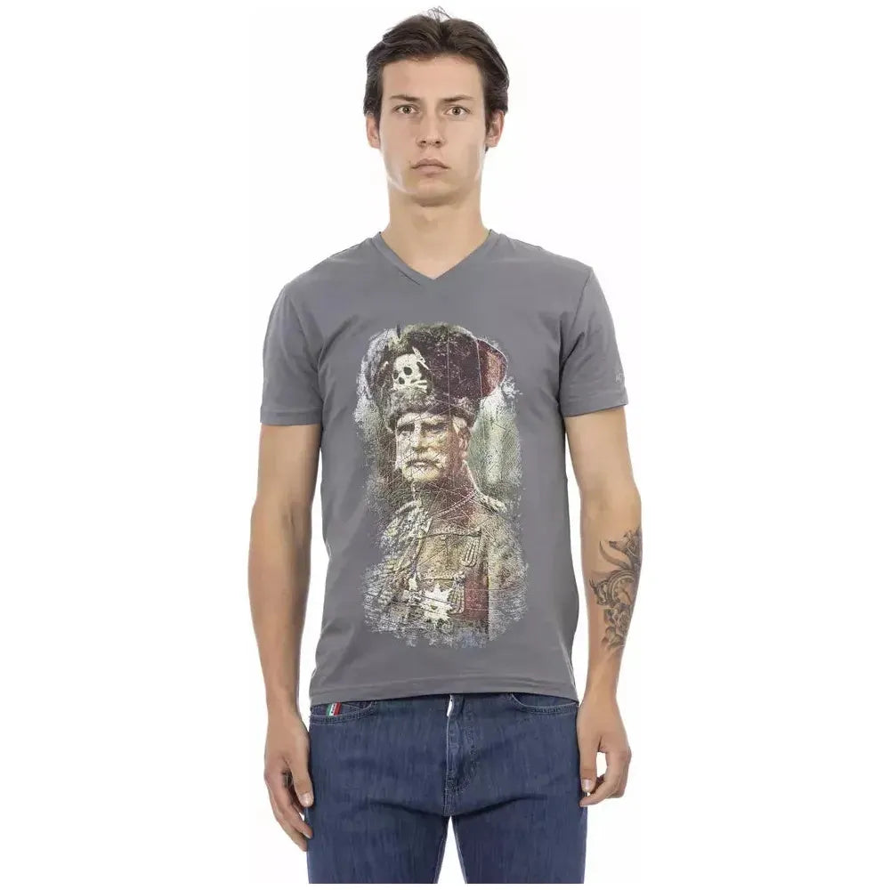 Trussardi Action Gray Cotton Men's T-Shirt