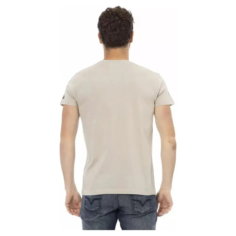 Trussardi Action Beige Cotton T-Shirt