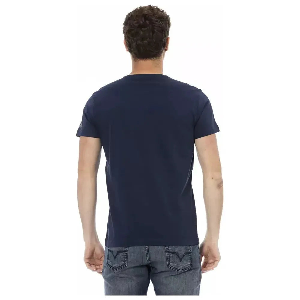 Trussardi Action Blue Cotton T-Shirt