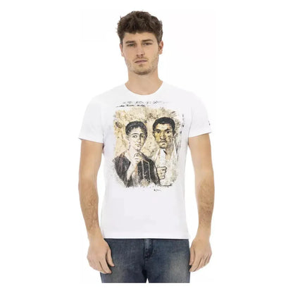 Trussardi Action White Cotton Men T-Shirt