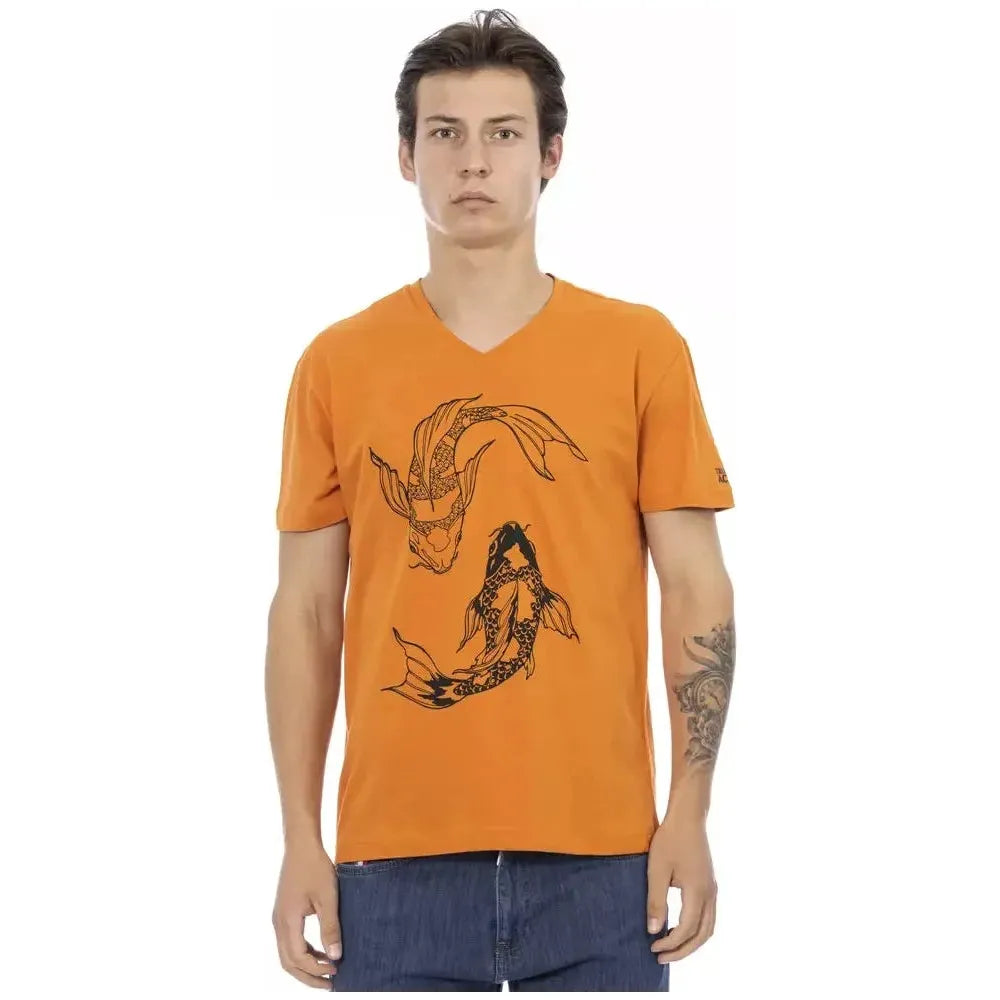 Trussardi Action Orange Cotton T-Shirt