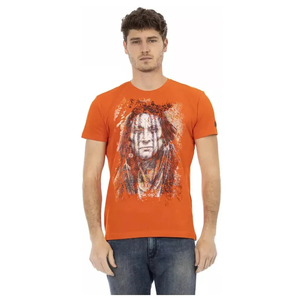 Trussardi Action Orange Cotton T-Shirt