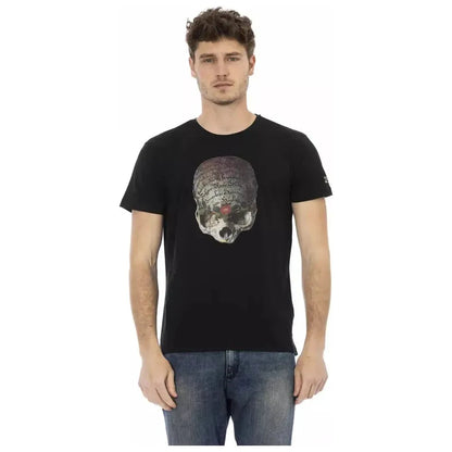 Trussardi Action Black Cotton Men T-Shirt