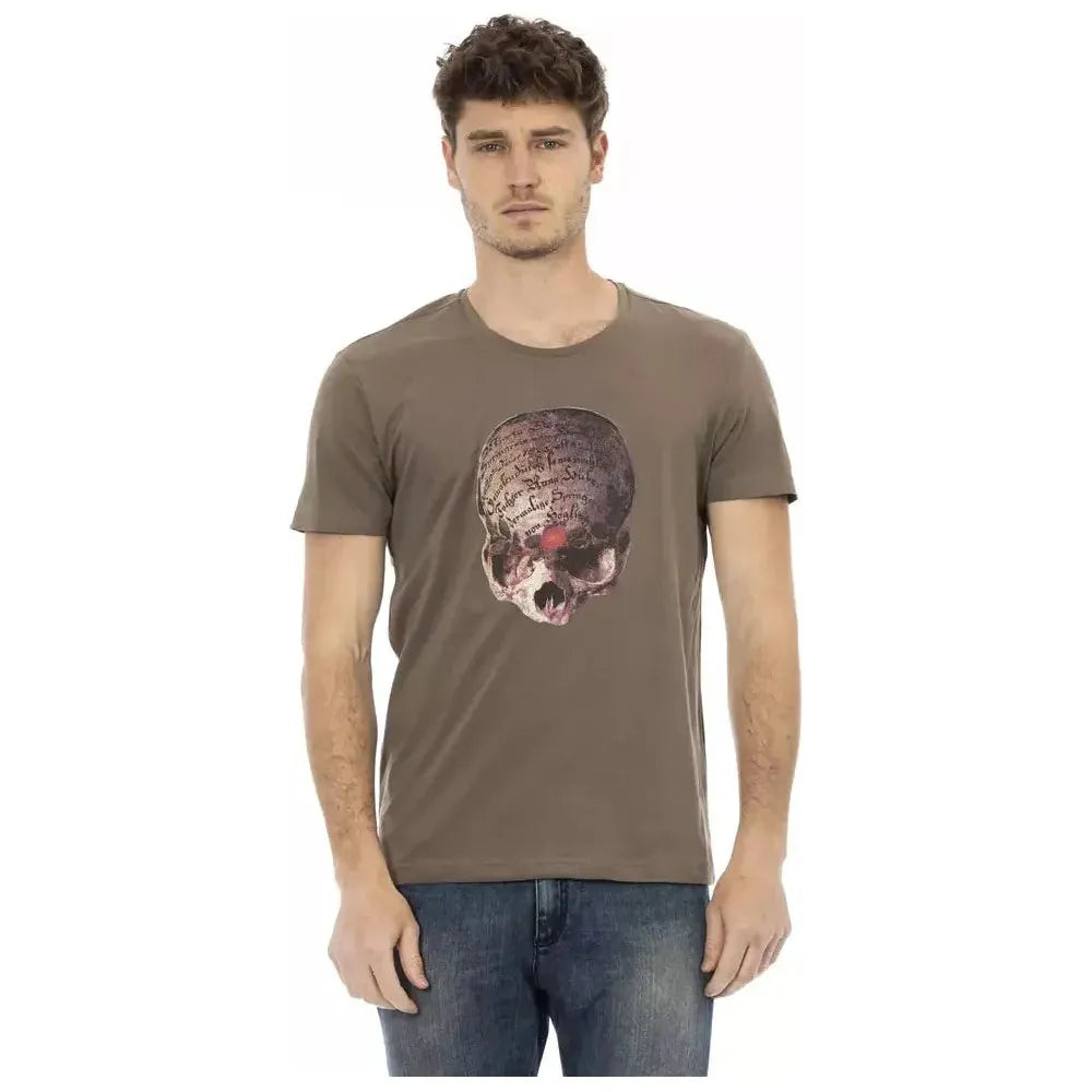 Trussardi Action Brown Cotton Men's T-Shirt