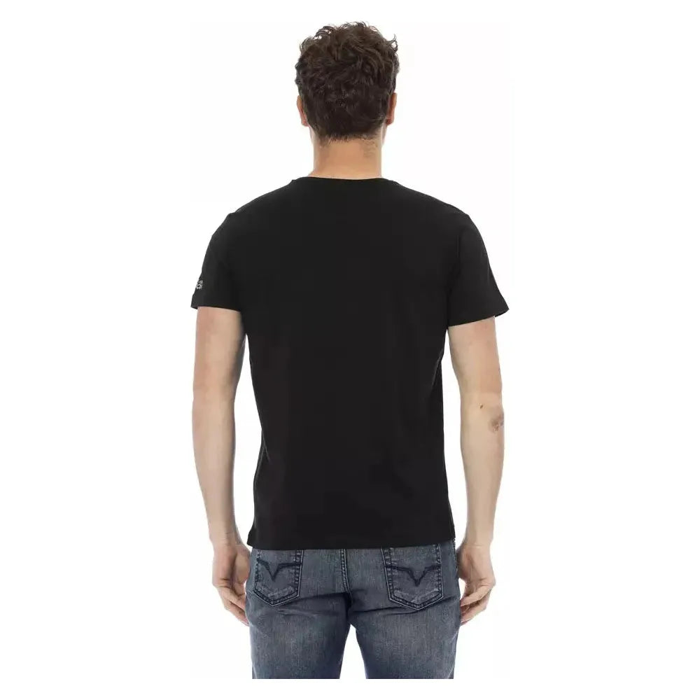 Trussardi Action Black Cotton Men T-Shirt