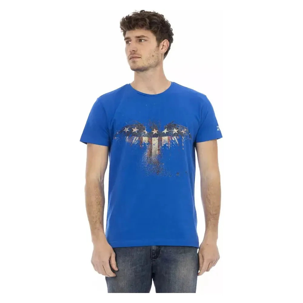 Trussardi Action Blue Cotton Men's T-Shirt