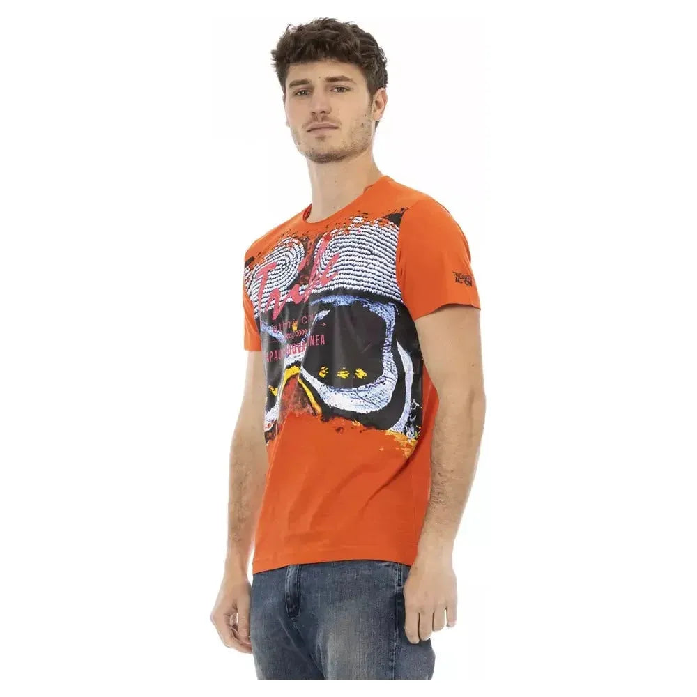 Trussardi Action Orange Cotton T-Shirt