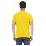 Trussardi Action Yellow Cotton Men T-Shirt TR-22733-XXL