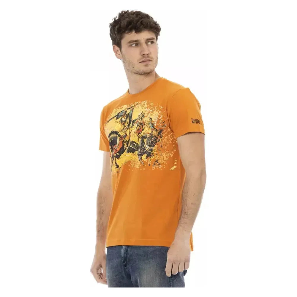 Trussardi Action Orange Cotton T-Shirt